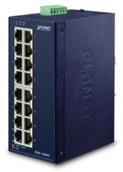 IP30 Industrial 16-Port 10/100