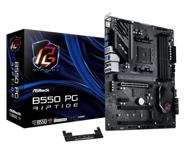 ASRock B550 PG Riptide - ATX - Socket AM4 - AMD B550 Emolevy - AMD B550 - AMD AM4 socket - DDR4 RAM - ATX