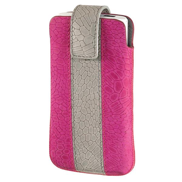HAMA Mobilväska Chic Rosa Grå Medium passar tex iPhone4s