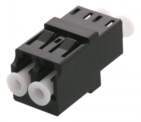 DELTACO Kuituliitoksen jatkokappale, LC-LC, singlemode, duplex, keraaminen, muovi