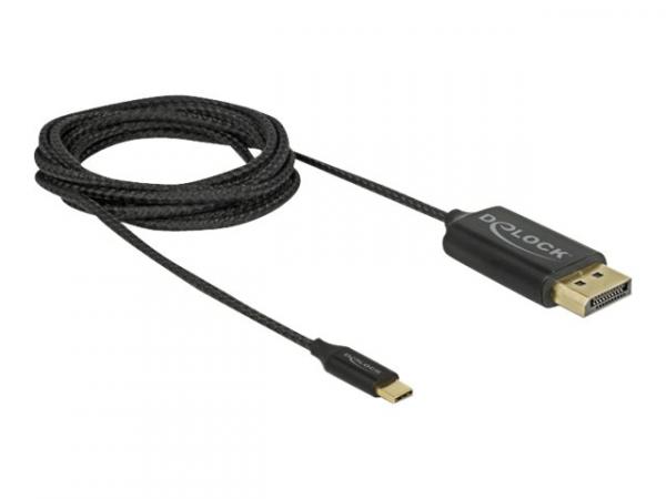 DeLOCK 83710, 2m, USB Type-C, DisplayPort, Uros, Uros, Suora