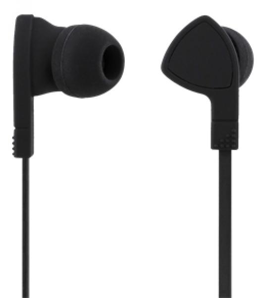 STREETZ kuulokemikrofoni, in-ear, ohjauspainike, sotkeutumaton, musta