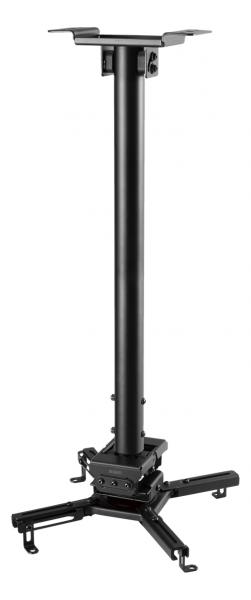 DELTACO OFFICE projektorin kattoteline, 605mm-905mm, 35kg, musta