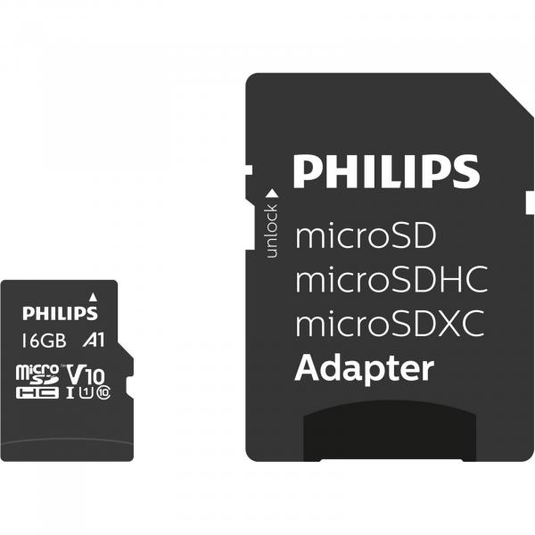 Philips MicroSDHC Card 16GB Class 10 UHS-I U1 incl. Adapter