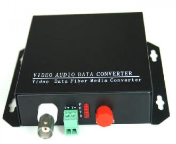 Video over Fiber 1ch (SM/WDM/FC) 20km AHD/TVI/CVI 1080p, RS-485