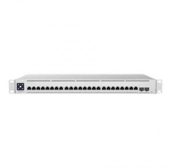 Ubiquiti Switch UniFi 24xRJ45 10G/2xSFP28 25G Managed 19" Rack-Mountable, 1,3" Touchscreen