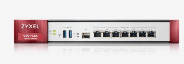 Zyxel USG Flex 500 Firewall 7 Gigabit user-definable ports, 1*SFP, 2* USB with 1 Yr UTM bundle