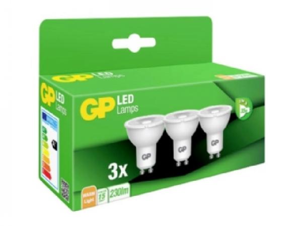 1x3 GP Lighting LED Reflector GU10 3,7W GP 087427