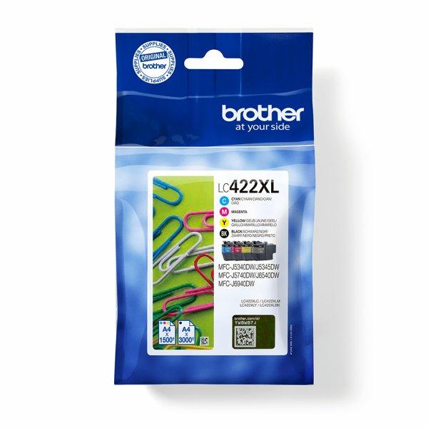 Brother LC422XLVALDR Value BP CMYK
