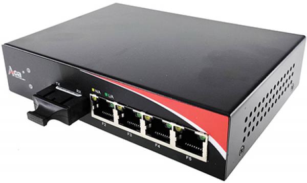 4x10/100BaseT-100BaseFX MM Switch 2km 1310nm SC