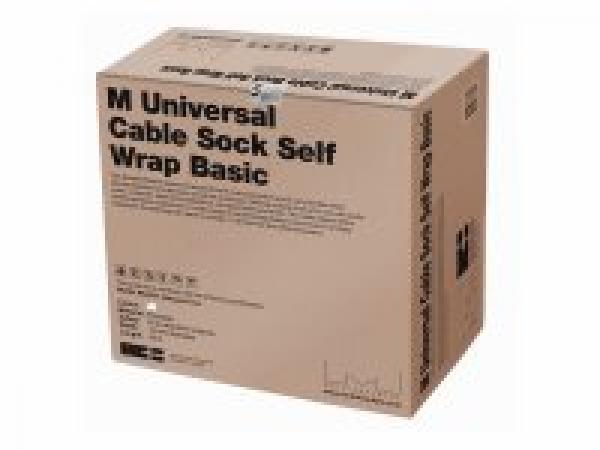 M Universal Cable Sock Self Wrapping Basic 19mm 50m White