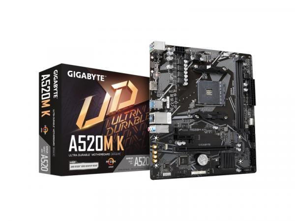 MB Gigabyte A520M K (A520,AM4,mATX,AMD)