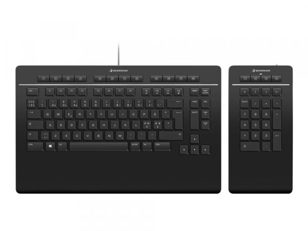 3Dx Keyboard Pro with Numpad, Nordic
