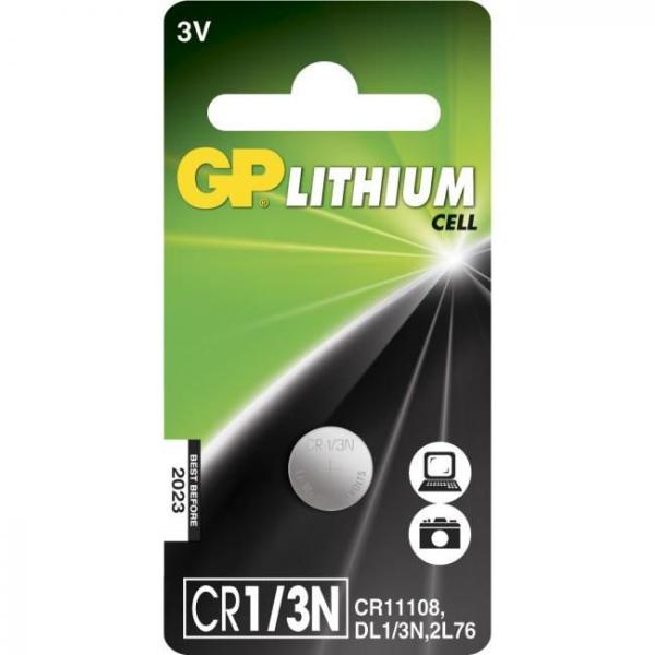 GP Lithium Cell Battery CR1/3N/2L76, 3V, 1-pack