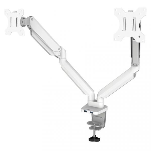 Fellowes Platinum Series Dual Monitor Arm white