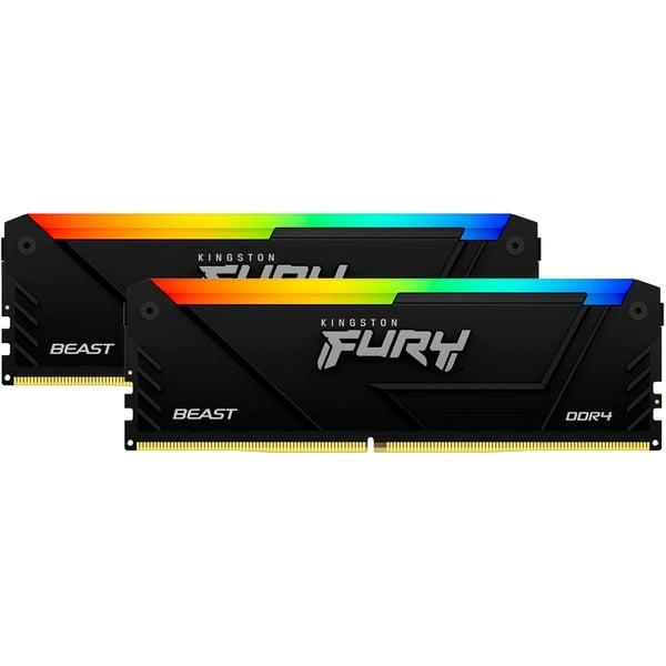Kingston 16GB 3200MHz DDR4 CL16 DIMM (2 x 8GB) FURY Beast RGB