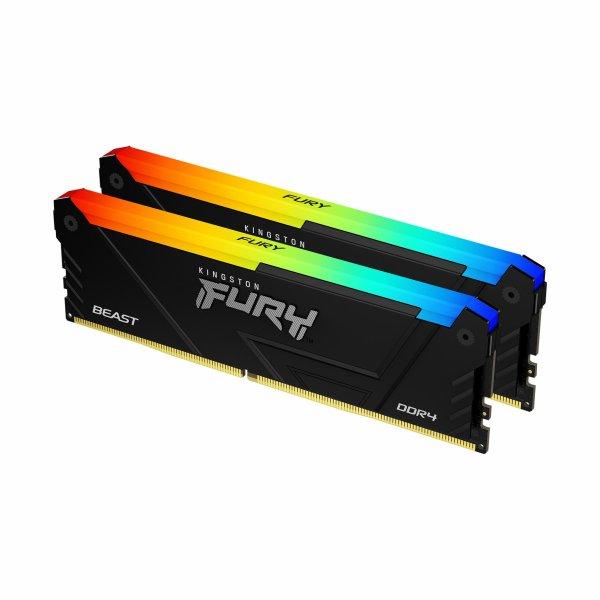 Kingston 32GB 3200MHz DDR4 CL16 DIMM (2 x 16GB) FURY Beast RGB