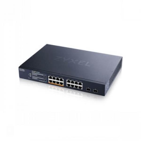 ZYXEL XMG1915-18EP, 16-PORT 2.5GBE, 2 SFP+, 8 X POE++ 180W SMART SWITCH, HYBRID MODE, STANDALONE OR NEBULAFLEX CLOUD