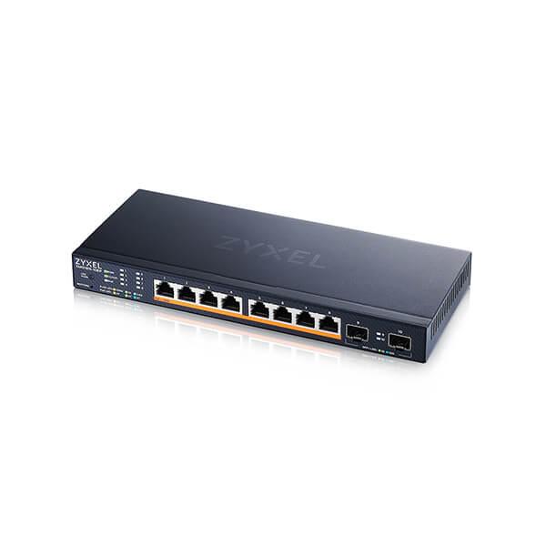 ZYXEL XMG1915-10EP, 8-PORT 2.5GBE, 2 SFP+, 8 X POE++ 130W SMART SWITCH, HYBRID MODE, STANDALONE OR NEBULAFLEX CLOUD