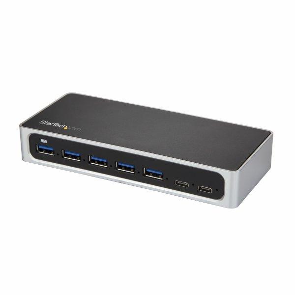 StarTech.com 7 Port USB C Hub Charge Port - USB-C to 5x USB-A 2x USB-C (USB 3.0 SuperSpeed 5Gbps) - Self Powered USB 3.1 Gen 1 Type-C Hub w/ Power Adapter - Desktop/Laptop Hub (HB30C5A2CSC) Hub 7 porte USB