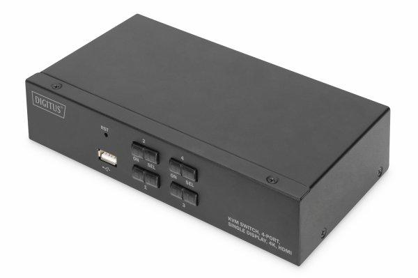 Switch Digitus KVM 4-port single-display 4K HDMI