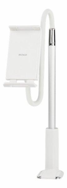 DELTACO Puhelimen tai tabletin pöytäteline, valkoinen