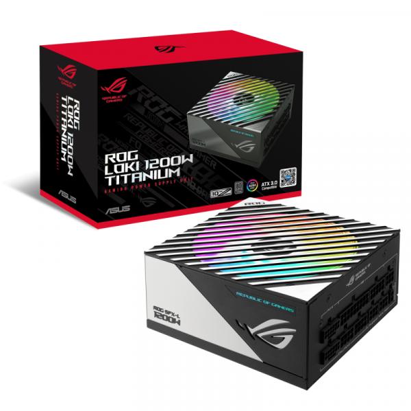 ASUS ROG Loki SFX-L 1200W, 80 PLUS Titanium Netzteil, modular, PCIe 5.0 - 1200 Watt, weiß