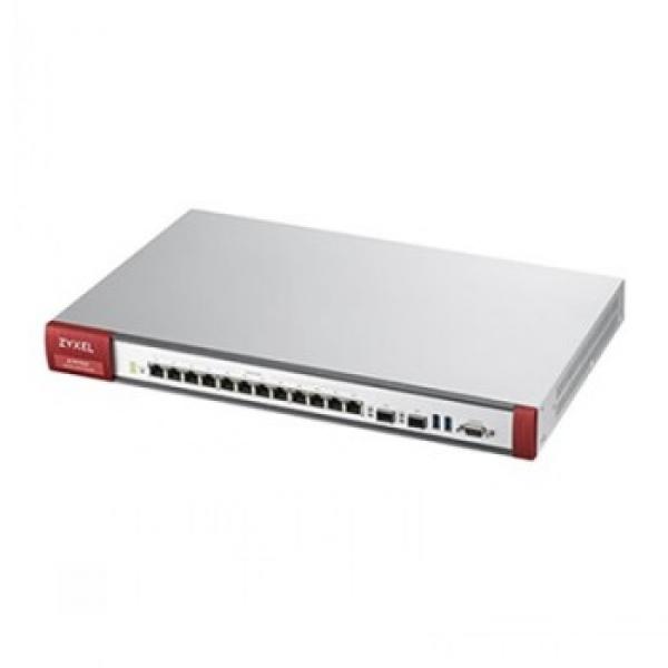 Zyxel ATP 700 Firewall, 12 Gigabit user-definable ports, 2xSFP, 2x USB with 1 Yr Bundle