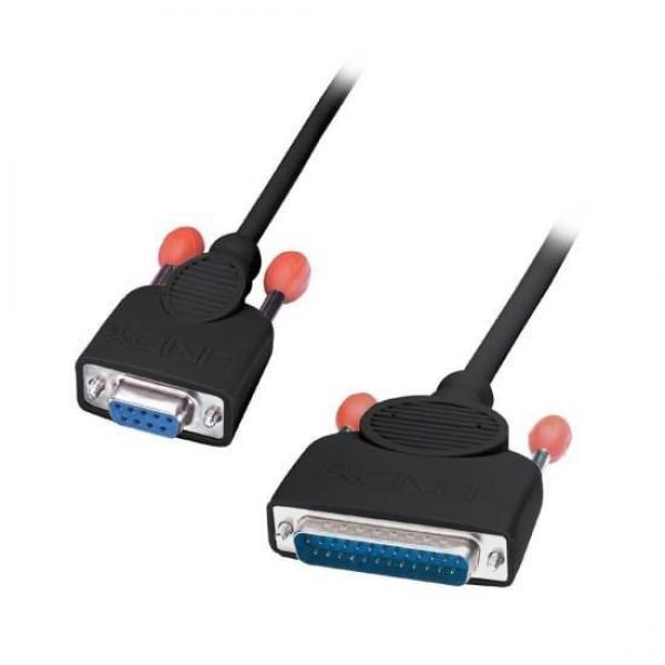 Lindy PC Serial Printer Cable, PC Diablo, Epson, Fujitsu, Juki, OKI Microline, Seikosha tai Star Printer, 2m (9DF/25DM)
