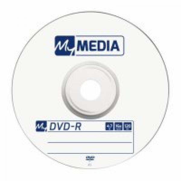1x50 MyMedia DVD-R 4,7GB 16x Speed matt silver Wrap