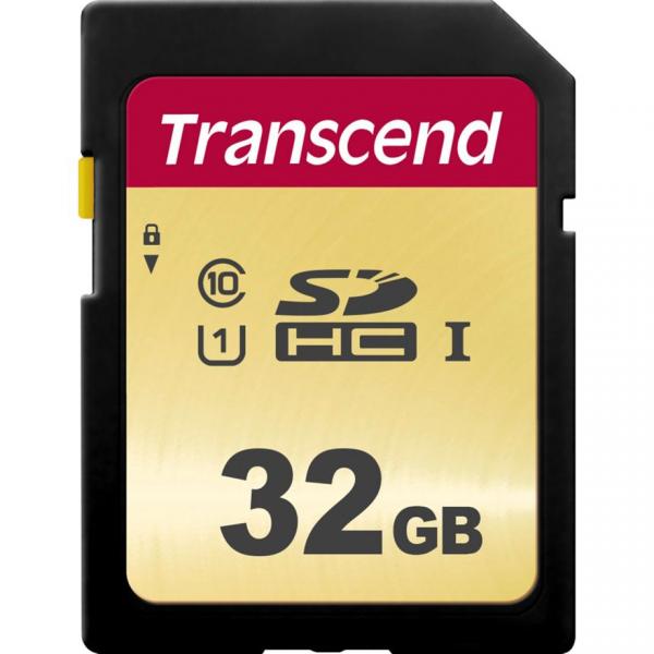 TRANSCEND 32GB UHS-I U1 SD Card, MLC