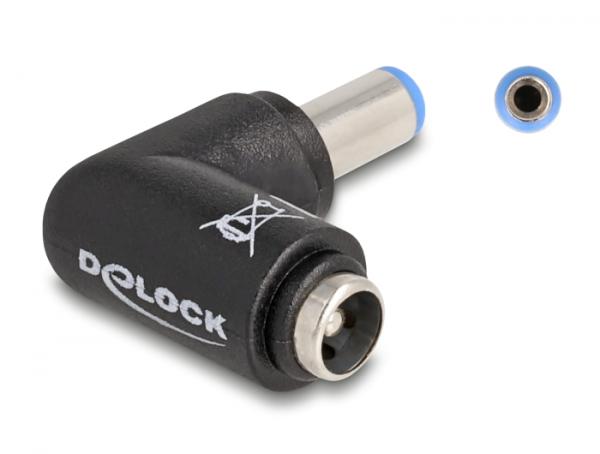 Delock DC Adapter 5.5 x 2.1 mm male to 5.5 x 2.1 female 90 angled