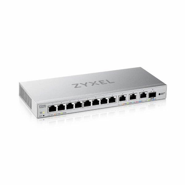 ZYXEL XGS1250-12 V2, 12-PORT GIGABIT WEBMANAGED DESKTOP SWITCH WITH 8 PORT 1G + 3-PORT MULTIGIG 1/2.5/5/10G + 1-PORT SFP+