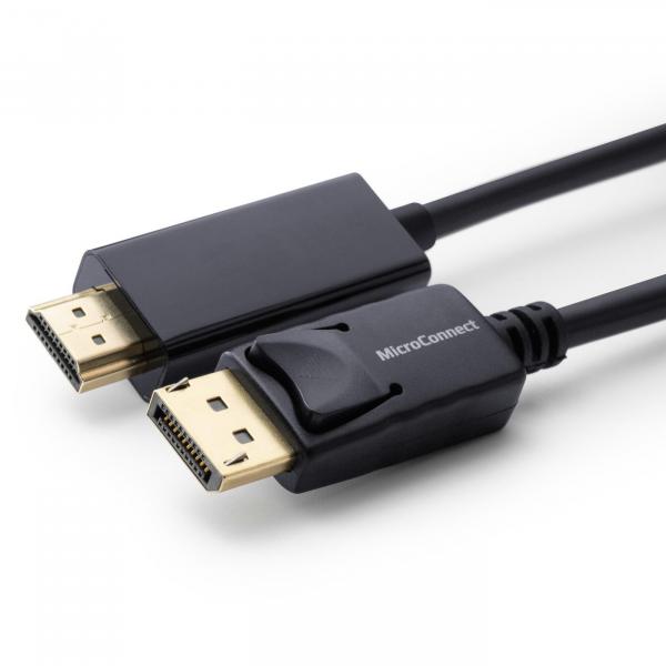MicroConnect DisplayPort 1.2 to HDMI Cable 2m