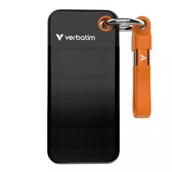 Verbatim Pocket SSD USB 3.2 1 TB musta / oranssi 32193