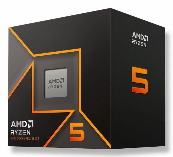AMD Ryzen 5 9600 5.2GHz AM5 6C/12T 65W 38MB Processor with Wraith Stealth Cooler Box