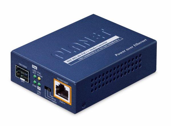 10/100/1000TX-SFP Converter UltraPoE++ 95W 802.3bt