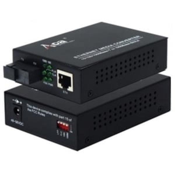 10/100/1000BaseT-WDM/BiDi SM Converter 20km, Tx1550nm/Rx1310 SC, LFP