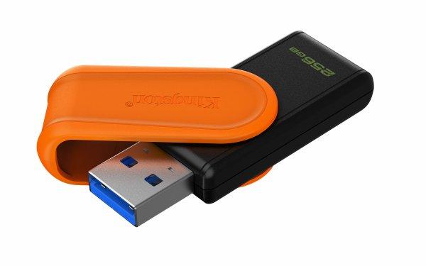 Kingston 256GB DataTraveler Exodia S USB 3.2, Gen 1, Black/Orange