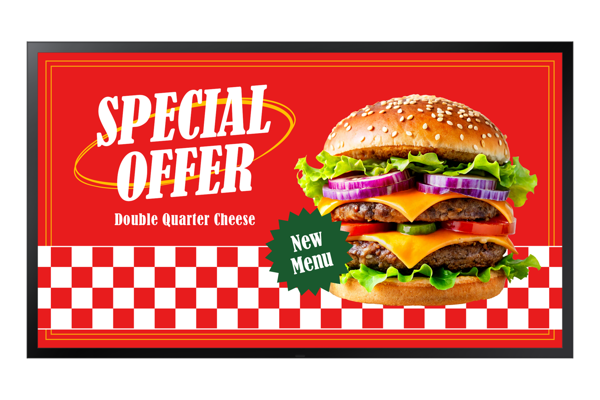 SAMSUNG 55" OH55D FHD 3500 NITS 24/7 OUTDOOR IP56 HIGH BRIGHTNESS.