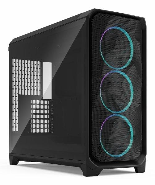 Fractal Design Meshify 3 XL RGB TG PC - Big-Tower, E-ATX, Tempered Glass - musta
