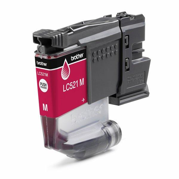 Brother LC521M Magenta ink cartridge, yield up to 500 pages