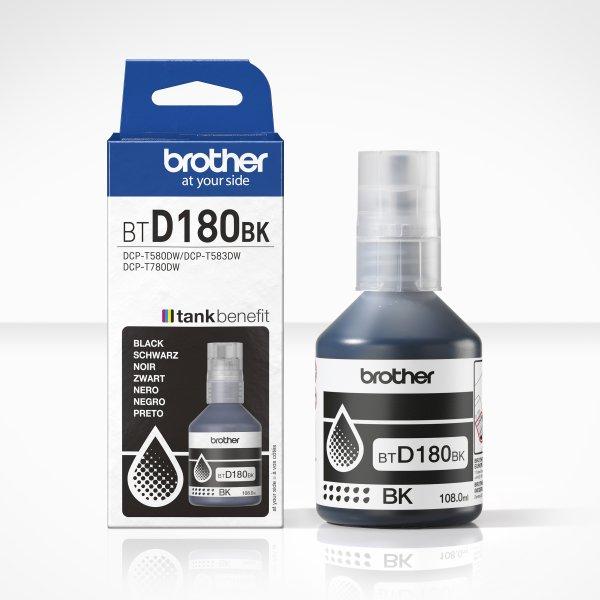 Brother BTD180BK Black ink bottle, yield up to 7 500 pages