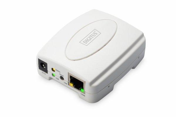 Digitus Fast Ethernet Print Server,USB,1 X Port