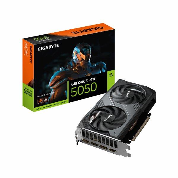 GIGABYTE GeForce RTX 5050 WINDFORCE OC 8G, 8192 MB GDDR6