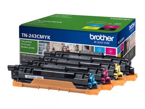 Toner Brother TN243CMYK- 4x1000 pages- Valuepack- Black- Cyan- Magenta- Yellow