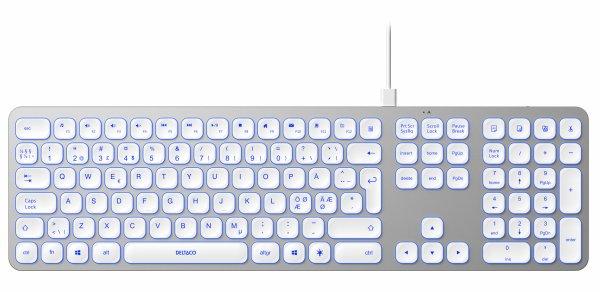 Wired Low-Profile Aluminium Keyboard with USB-A & USB-C conn
