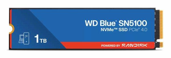 WD Blue SN5100 - SSD - 1 Tt - sisäinen - M.2 2280 - PCIe 4.0 (NVMe)