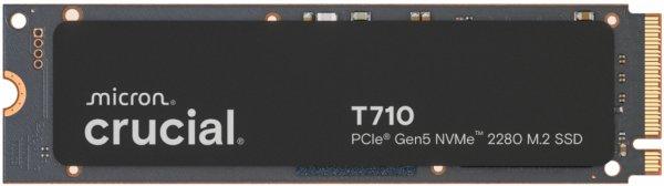 Crucial T710 - SSD - salattu - 2 Tt - sisäinen - M.2 2280 - PCI Express 5.0 (NVMe) - TCG Opal Encryption 2.01