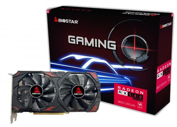 BIOSTAR Graphics CardAMDRadeon RX 5801150 MHz8 GBGDDR5256 bitPCI Express x16 3.0ActiveVA5815RF82